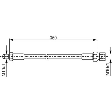 Bremsschlauch VA | VW Käfer,PORSCHE 356 56 | 1987476324 Bremsschlauch VA | VW Käfer,PORSCHE 356 56 | 1987476324