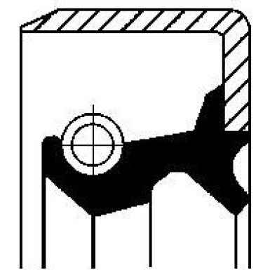 19016588B Wellendichtring, Differential