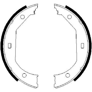 0 986 487 607 Bremsbackensatz, Feststellbremse