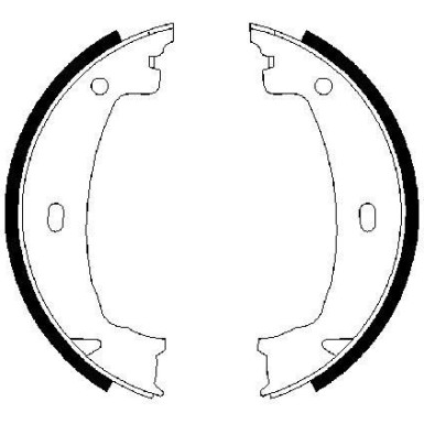 0 986 487 608 Bremsbackensatz, Feststellbremse 0 986 487 608 Bremsbackensatz, Feststellbremse