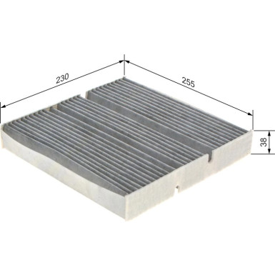Aktivkohlefilter | MERCEDES A,B,CLA,EQA,GLA,GLB 18 | 1987435609