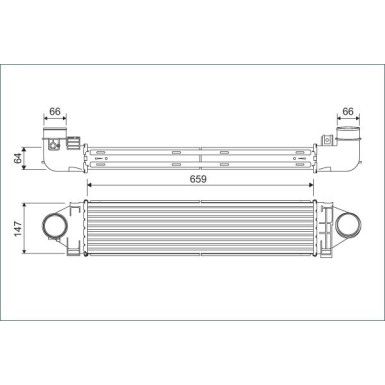 822926 Ladeluftkühler