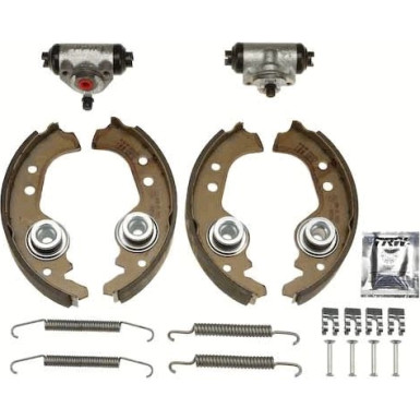 Satz Bremsbacken Fiat Cinquecento/Panda 0.7-1.1 86-98 Kpl. Mit Zylinder Brake Kit BK1726 Satz Bremsbacken Fiat Cinquecento/Panda 0.7-1.1 86-98 Kpl. Mit Zylinder Brake Kit BK1726