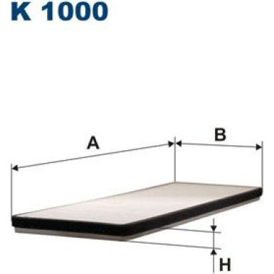 FILTRON Filter, Innenraumluft | K 1000