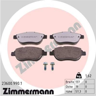 ZIMMERMANN Bremsbeläge | 23600.990.1