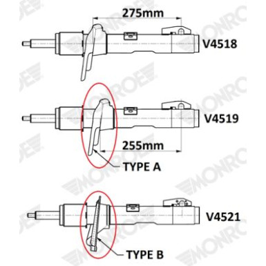 MONROE VAN-MAGNUM VA li/re | FORD Tourneo Custom 13 | V4521