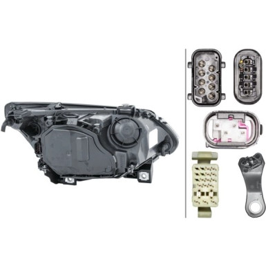 BI-XEN-SW L D2S/H7 +MOT +KRVL HELLA PQ | BMW 5ER E60/61 7,03-12,04 -LAMPE -ZG | 1EL 160 287-011