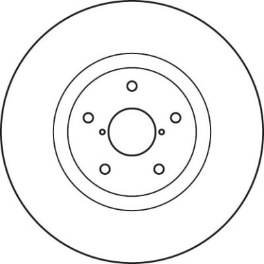 Bremsscheibe Subaru P. Impreza 01- Wrx Sti TRW SINGLE DF4949S