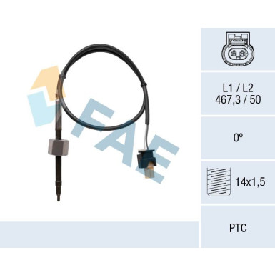 FAE Sensor, Abgastemperatur
