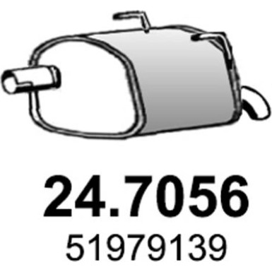 Endschalldämpfer | LANCIA Ypsilon 11 | 24.7056