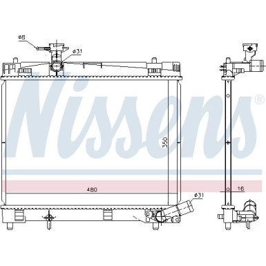 Wasserkühler PKW | TOYOTA VERSO 1.33 11 | 646868
