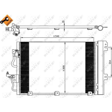 Kondensator, Klimaanlage EASY FIT 35555