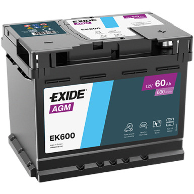 EXIDE Starterbatterie | EK600