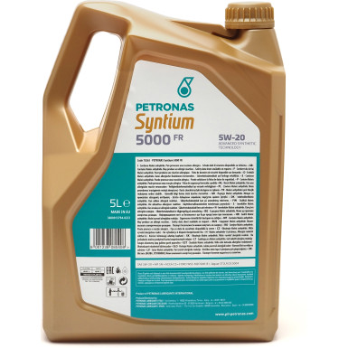 PETRONAS Syntium 5000 FR 5W-20 | 5 Liter | 70265M12EU PETRONAS Syntium 5000 FR 5W-20 | 5 Liter | 70265M12EU