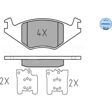 Bremsbelagsatz Vw P. Golf/Polo Sy | 252088917