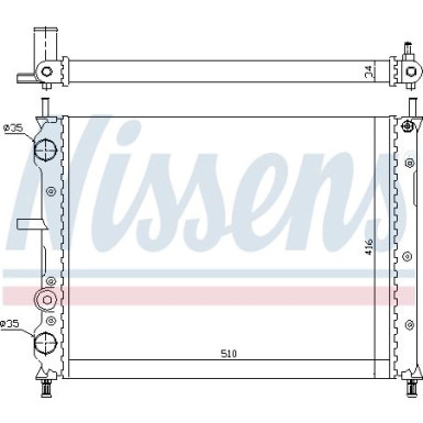 Wasserkühler PKW | FIAT BRAVO/BRAVA 1,9 D 95 | 61806