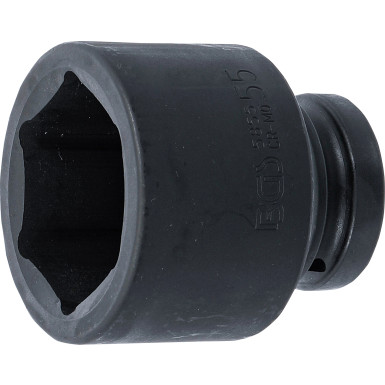 BGS Kraft-Steckschlüssel-Einsatz Sechskant | Antrieb Innenvierkant 25 mm (1"""") | SW 55 mm | 5855