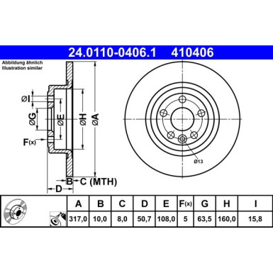 Bremsscheibe | 24.0110-0406.1