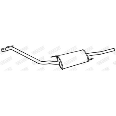 66 / Auspufftopf Hinten | VW Vento Kat, Diesel 8/93 | 18929