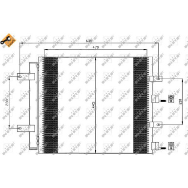 Kondensator, Klimaanlage EASY FIT 35604