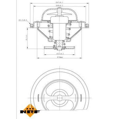 Thermostat, Kühlmittel EASY FIT 725071