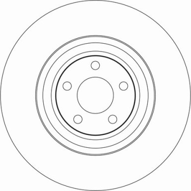 Bremsscheibe Vw P. A8 03- 360Mm TRW SINGLE DF4268S