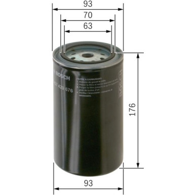 Kraftstofffilter | DAF 95XF,65CF,75CF,85CF 62 | 1457429676