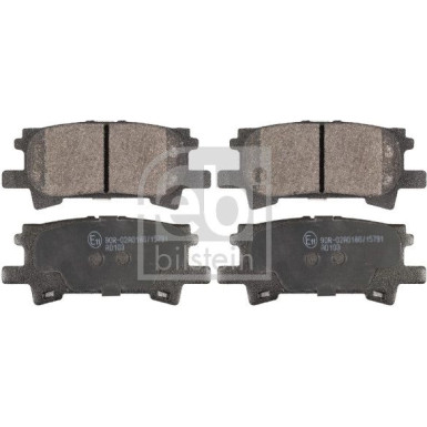 FEBI BILSTEIN Bremsbelagsatz, Scheibenbremse | 116334