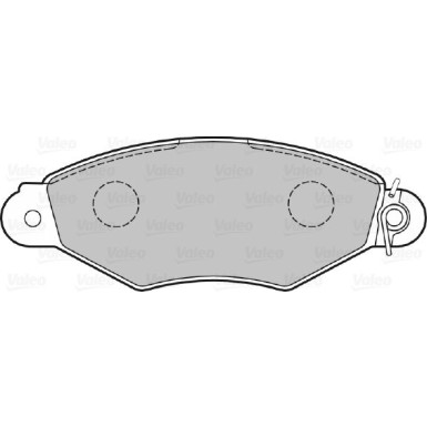 VALEO Bremsbeläge 598325