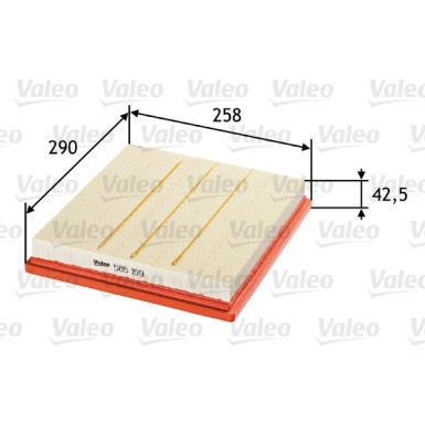 VALEO Luftfilter | 585159