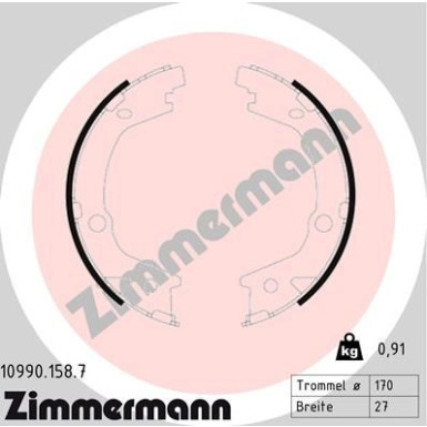 ZIMMERMANN Bremsbacken 10990.158.7