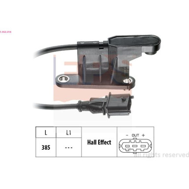 Sensor, Nockenwellenposition Made in Italy - OE Equivalent 1.953.316
