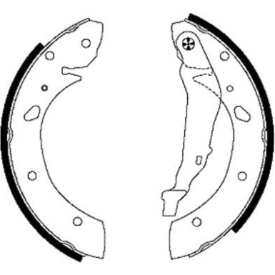 91053400 Bremsbackensatz 91053400 Bremsbackensatz