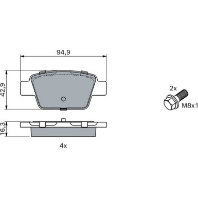 Bremsbelagsatz | LANCIA Delta 08 | 0 986 494 926