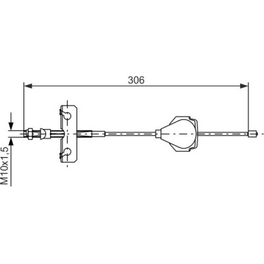 1 987 477 990 Seilzug, Feststellbremse 1 987 477 990 Seilzug, Feststellbremse