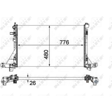 NRF Motorkühler NRF Motorkühler