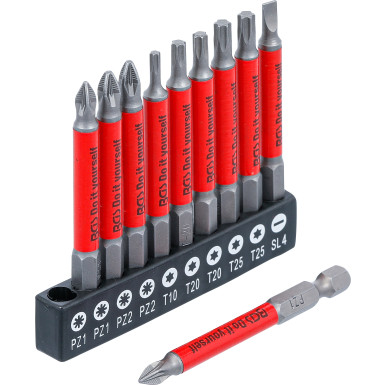 BGS Antirutsch-Bit-Satz magnetisch 70 mm 10-tlg BGS Do it yourself 4831