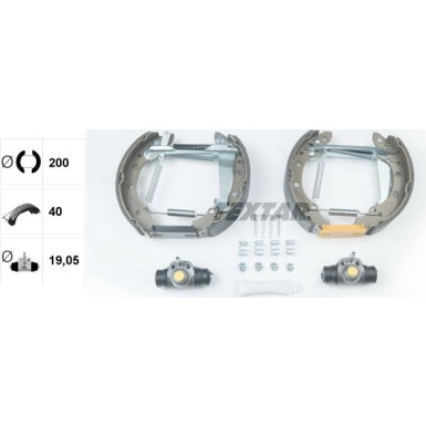 SATZ BREMSBACKEN VW PASSAT/GOLF/VENTO 93 Shoe Kit Pro 84018301