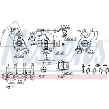 Nissens Turbo OPEL Astra,Vectra,Zafira 04 FACTORY NEW 93082