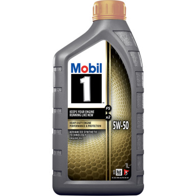 Mobil 1 FS X2 5W-50 Motoröl 1 Liter MOBIL 1 FS X2 5W-50 156490