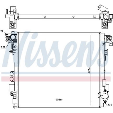 Wasserkühler PKW | Jeep Wrangler 2.0 17 | 606952