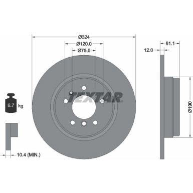 Bremsscheibe Bmw T. E38 94 | 92058400