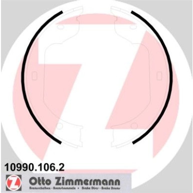 ZIMMERMANN Bremsbacken | 10990.106.2