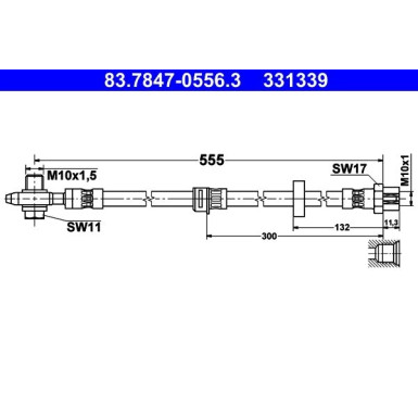 Bremsschlauch | 83.7847-0556.3 Bremsschlauch | 83.7847-0556.3