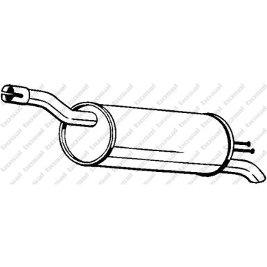 BOSCH | Automotive Auspuffschalldämpfer 148-383