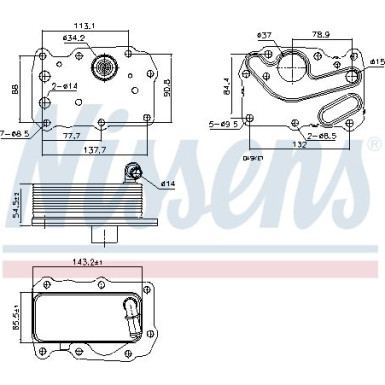 Ölkühler PKW Jaguar XE 2.0 15 FIRST FIT 91242