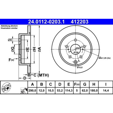 Bremsscheibe | 24.0112-0203.1