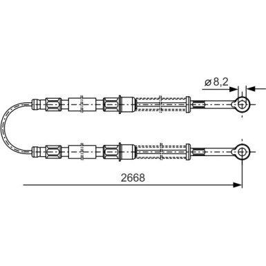 Handbremsseil | FIAT Panda, LANCIA Y10 80 | 1987477086