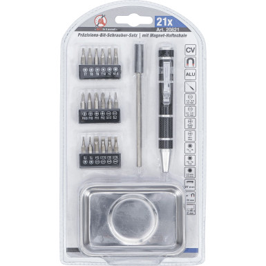 BGS Präzisions-Schraubendreher-Bit-Satz mit Magnet-Haftschale 21-tlg BGS Do it yourself 20821