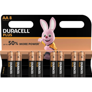 5000394140899 Duracell Plus AA (MN1500/LR6) K8